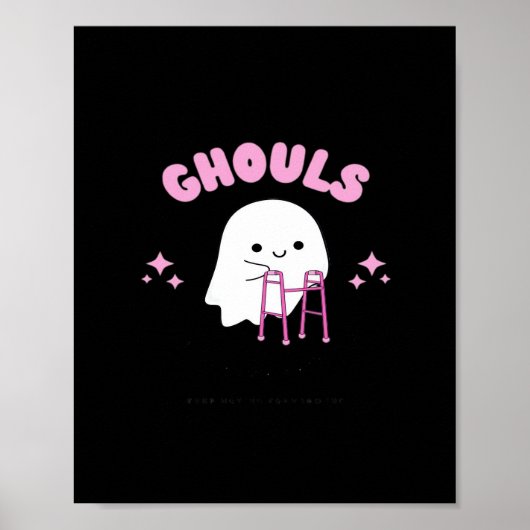 Ghouls willen gewoon plezier hebben Funny & Sloth Poster (Voorkant)