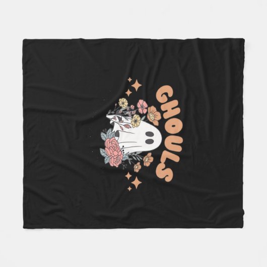 Ghouls willen gewoon plezier hebben Halloween Art  Fleece Deken (Voorkant (Horizontaal))