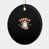 Ghouls willen gewoon plezier hebben Halloween Art  Keramisch Ornament (Links)