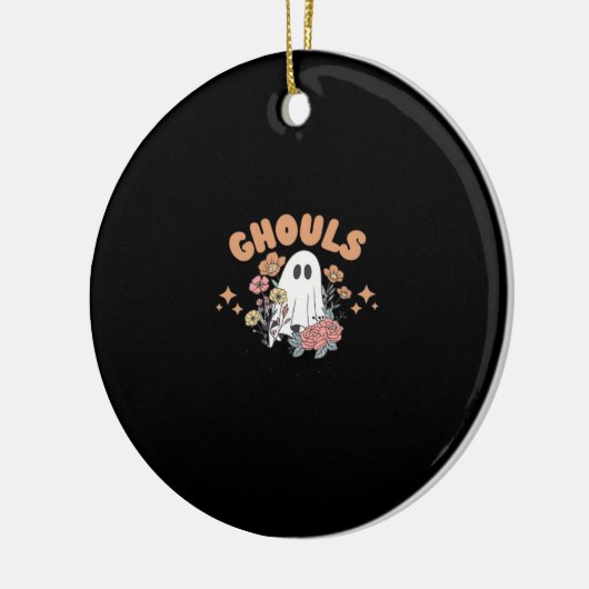Ghouls willen gewoon plezier hebben Halloween Art  Keramisch Ornament (Links)