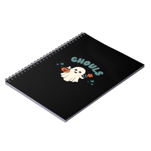 Ghouls willen gewoon plezier hebben Halloween Art  Notitieboek (Linkerzijde)