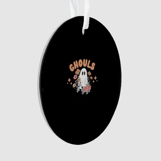 Ghouls willen gewoon plezier hebben Halloween Art Ornament (voorkant)