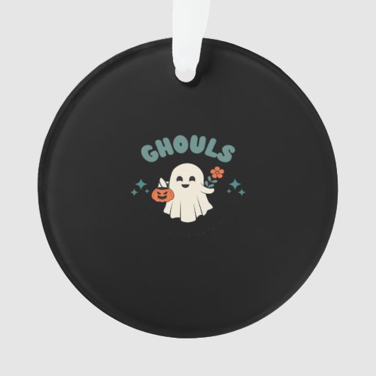 Ghouls willen gewoon plezier hebben Halloween Art  Ornament (voorkant)