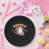 Ghouls willen gewoon plezier hebben Halloween Art  Papieren Bordje (Feest)