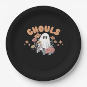 Ghouls willen gewoon plezier hebben Halloween Art  Papieren Bordje (Voorkant)