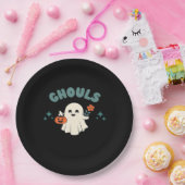 Ghouls willen gewoon plezier hebben Halloween Art  Papieren Bordje (Feest)