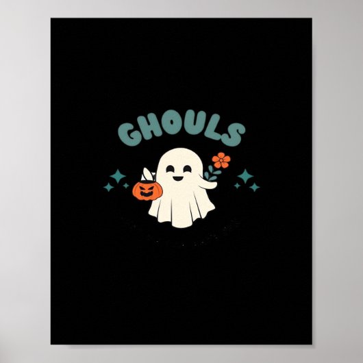 Ghouls willen gewoon plezier hebben Halloween Art  Poster (Voorkant)