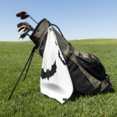 Ghouls willen gewoon plezier hebben: Halloween gol Golfhanddoek (Groen)