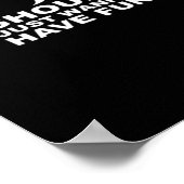 Ghouls willen gewoon plezier hebben Halloween grap Poster (Hoek)