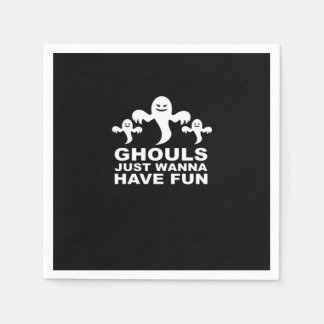 Ghouls willen gewoon plezier hebben Halloween grap Servet