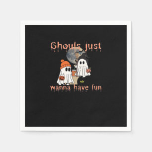 Ghouls willen gewoon plezier hebben Halloween grap Servet