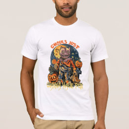 Ghouls willen gewoon plezier hebben Halloween op s T-shirt