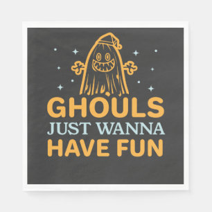 Ghouls willen gewoon plezier hebben! Halloween Servet