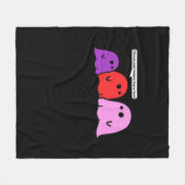 Ghouls willen gewoon plezier hebben Halloween Tren Fleece Deken (Voorkant (Horizontaal))