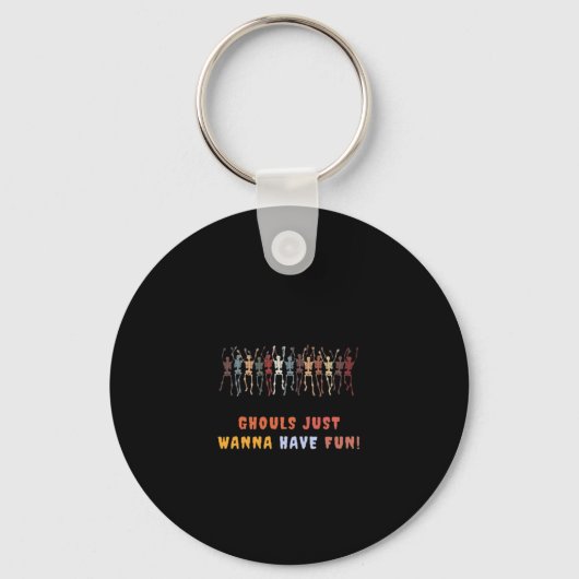 Ghouls willen gewoon plezier hebben - Haunted Sleutelhanger (Voorkant)