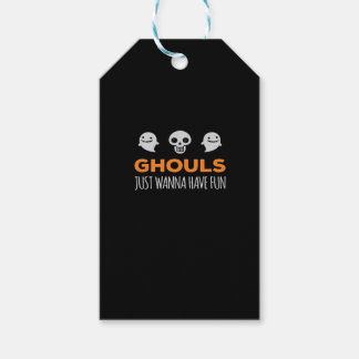 Ghouls willen gewoon plezier hebben in de herfst e cadeaulabel
