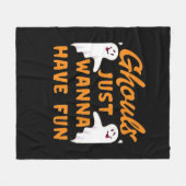 Ghouls willen gewoon plezier hebben in de herfst fleece deken (Voorkant (Horizontaal))