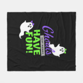 Ghouls willen gewoon plezier hebben in de herfst fleece deken (Voorkant (Horizontaal))