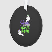 Ghouls willen gewoon plezier hebben in de herfst ornament (voorkant)
