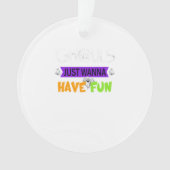 Ghouls willen gewoon plezier hebben in de herfst ornament (voorkant)