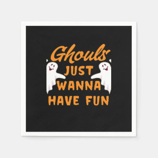 Ghouls willen gewoon plezier hebben in de herfst servet
