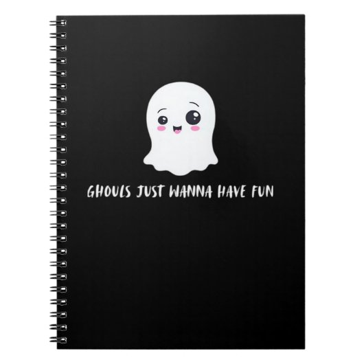 Ghouls willen gewoon plezier hebben in een vrolijk notitieboek (Voorkant)