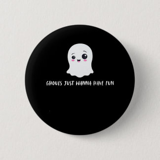Ghouls willen gewoon plezier hebben in een vrolijk ronde button 5,7 cm
