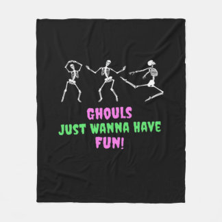 Ghouls willen gewoon plezier hebben luie luiaard fleece deken