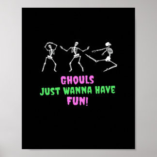 Ghouls willen gewoon plezier hebben luie luiaard poster