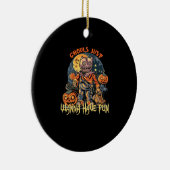 Ghouls willen gewoon plezier hebben met Halloween- Keramisch Ornament (Rechts)