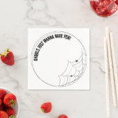 Ghouls willen gewoon plezier hebben met luxe serve servet (Insitu)