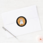 Ghouls willen gewoon plezier hebben Schattigee Bun Ronde Sticker (Envelop)