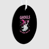 Ghouls willen gewoon plezier hebben spooky Hallowe Ornament (voorkant)
