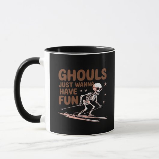 Ghouls willen gewoon plezier hebben voor Halloween Mok (Links)