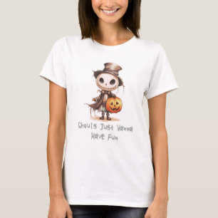 Ghouls willen gewoon plezier skelet Halloween Mok T-shirt