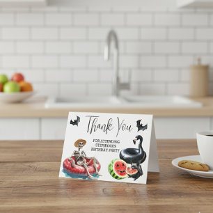 Ghouls willen zon in de zomer bedankkaart