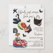 Ghouls willen zon zomerfeest kaart (Voorkant)