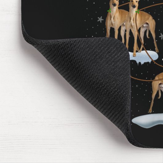 Ghound Dog Santa Sleigh Flying Funny Magical Chris Muismat (Hoek)