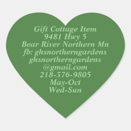 GHS Noordelijke Tuinen Info Vlak Hart Sticker