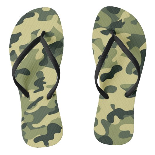 GI Camouflage Militaire Feestviering Teenslippers (Voetbed)