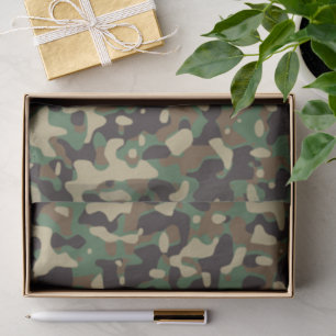 GI Camouflage Militaire Feestviering Tissuepapier