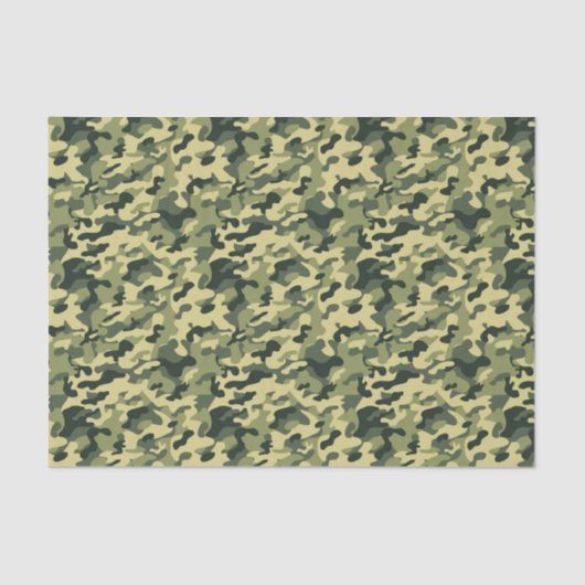 GI Camouflage Militaire Soldaat Celebration Party Tissuepapier (Voorkant)