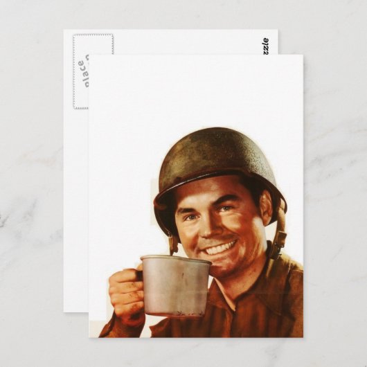 GI Cuppa Joe Briefkaart (Voorkant / Achterkant)