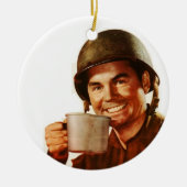 GI Cuppa Joe Keramisch Ornament (Voorkant)