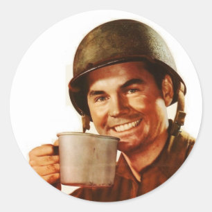 GI Cuppa Joe Ronde Sticker