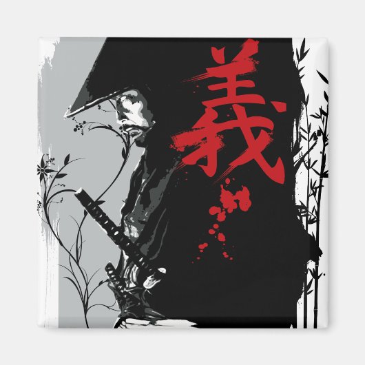 GI Donkere Samurai Magnet (Voorkant)