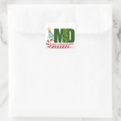 GI GASTROENTEROLOGIST MERRY CHRISTMAS VIERKANTE STICKER (Tas)