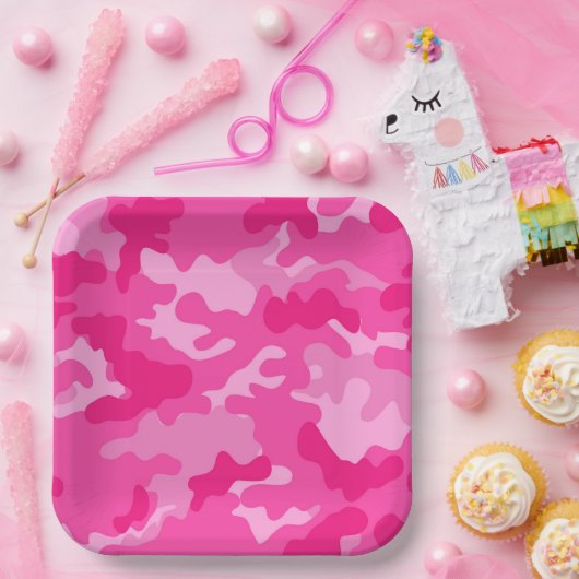 GI JANE Militaire Camouflage Cocktail Party Papieren Bordje (Feest)