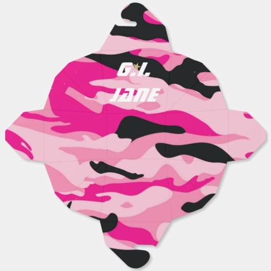 GI JANE Militaire Camouflage Douche Sprinkle Party Bedankdoosjes (Ongevouwen)