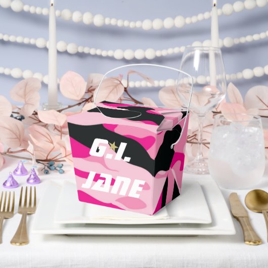 GI JANE Militaire Camouflage Shower Feest Bedankdoosjes (Huwelijk)